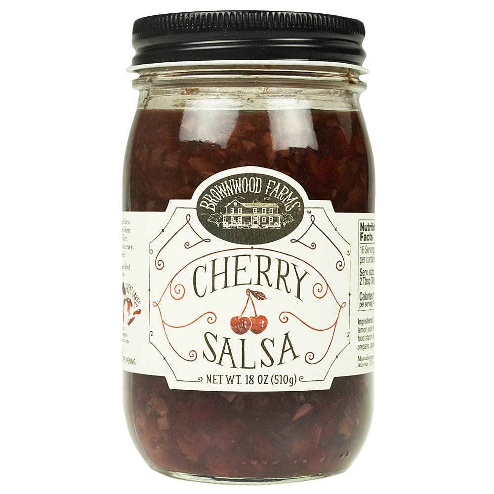 Brownwood Farms Fruit Salsa, Sweet and Fruity, Made in Small Batches, From the Great Lakes Region (Cherry)