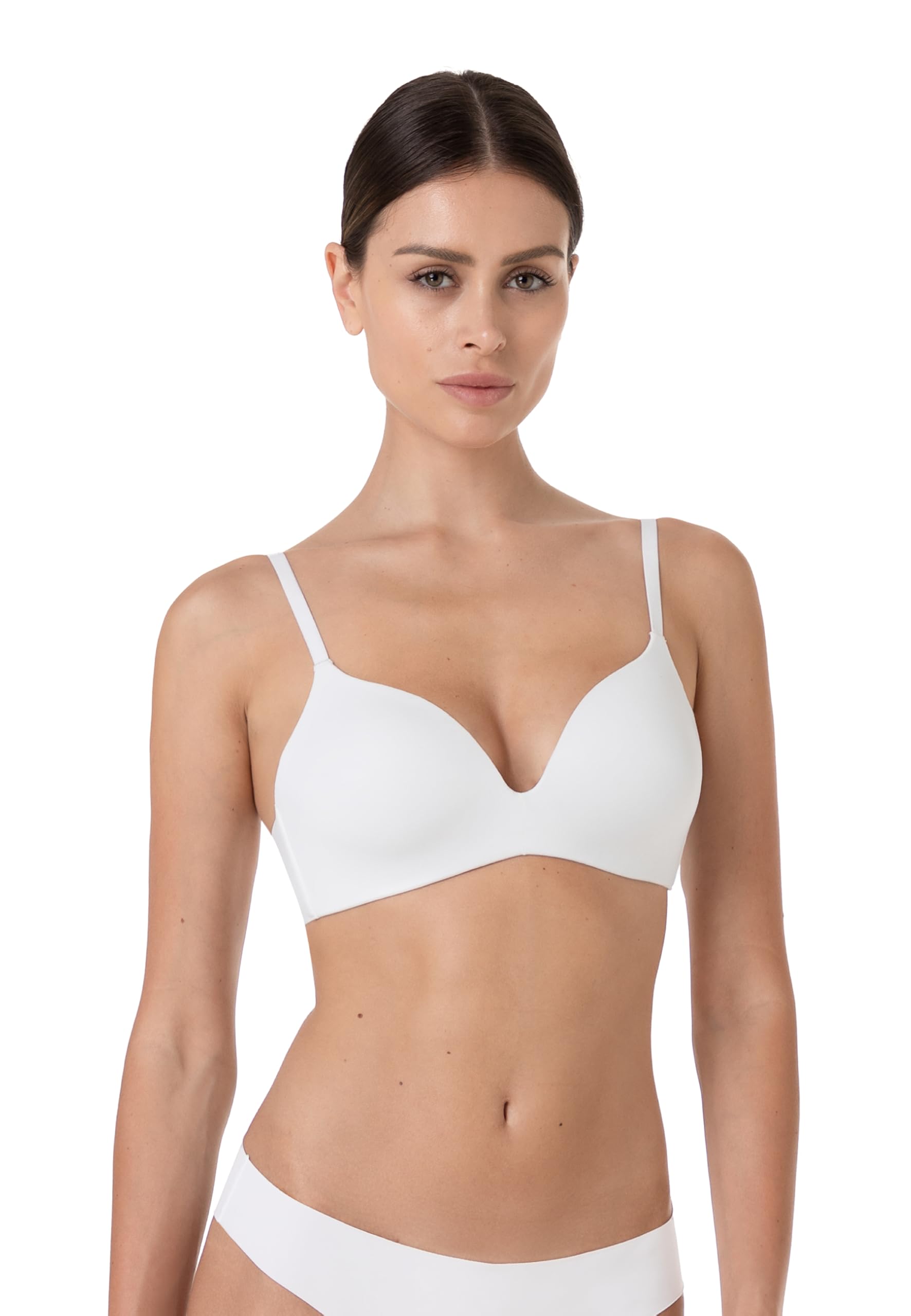 Lovable Reggiseno Imbottito Senza Ferretto in Microfibra | Lifting E Invisibilità | Comfort E Sostegno | Invisible Essence Reggiseno Imbottito Donna