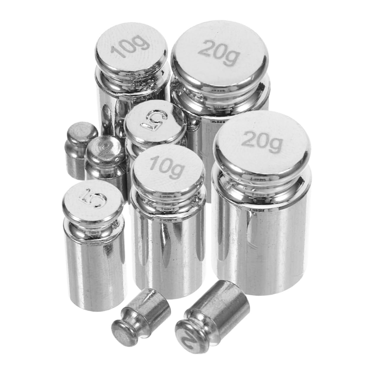 SOLUSTRE 10pcs Calibration Weights Accurate Digital Scale Calibration Precision Weights for Lab and Jewelry Use Compact Design