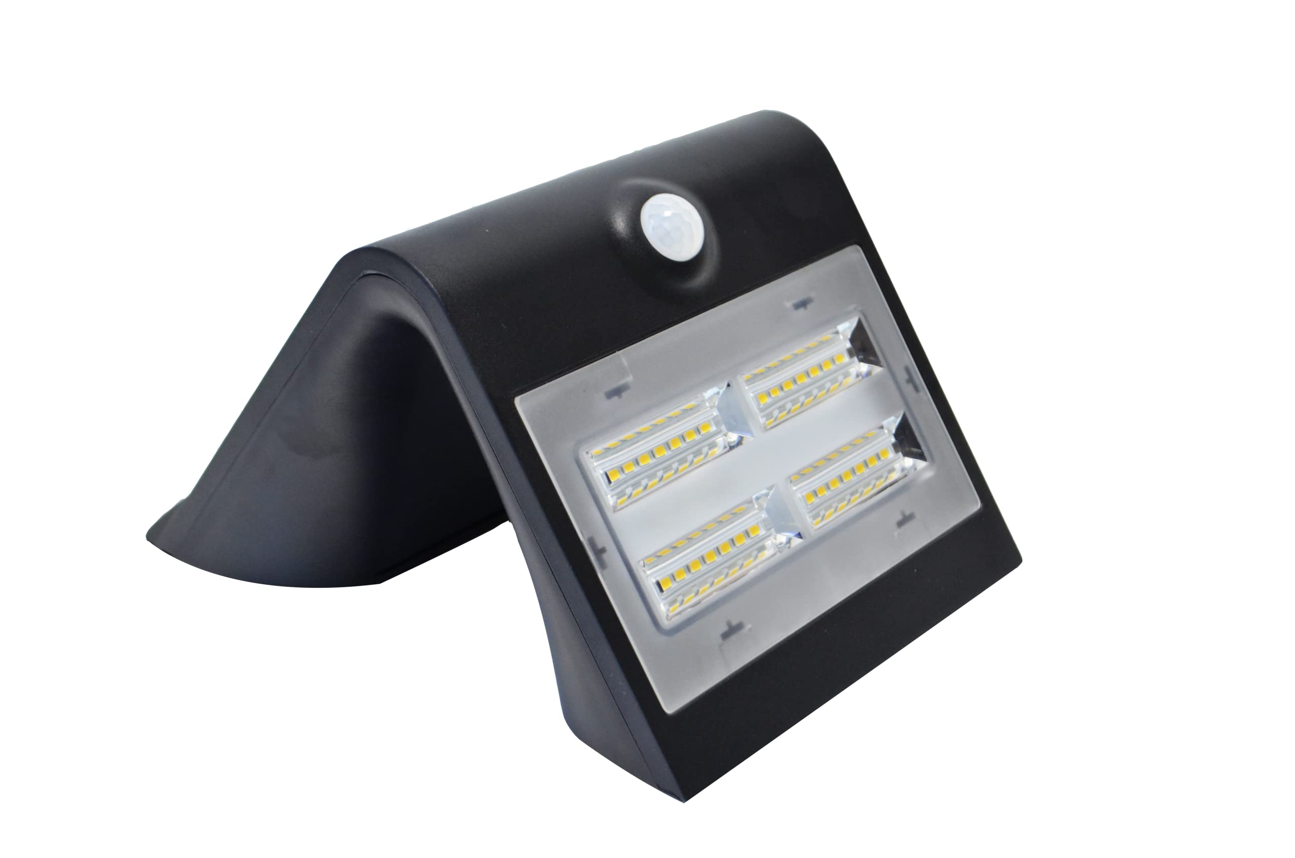 VOLTACON Specter Solar LED Wall Light Lithium Battery Black/White PIR Motion Sensor - Rechargeable (Black 3.2Watt) [Energy Class A]