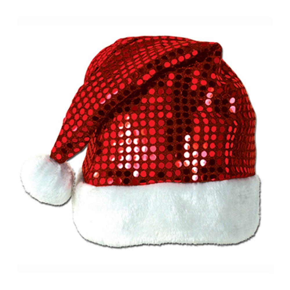 Beistle Christmas Hats, Santa & Mrs Claus Festive Headwear for X-Mas Parties, Parades, Office Events & Family Gatherings
