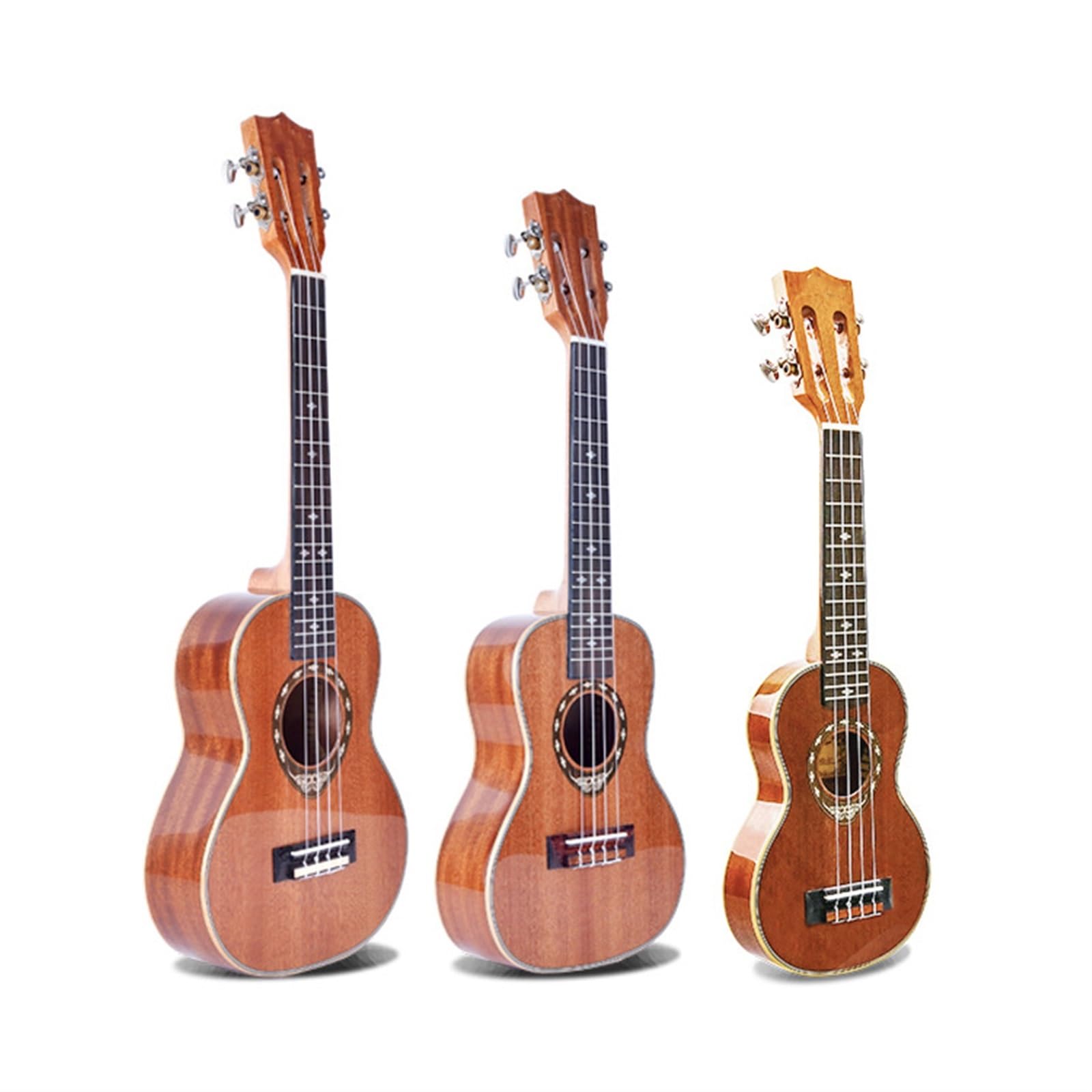 Ukelele Sapele De 21/24/26 Pulgadas Para Principiantes(24 Inch)