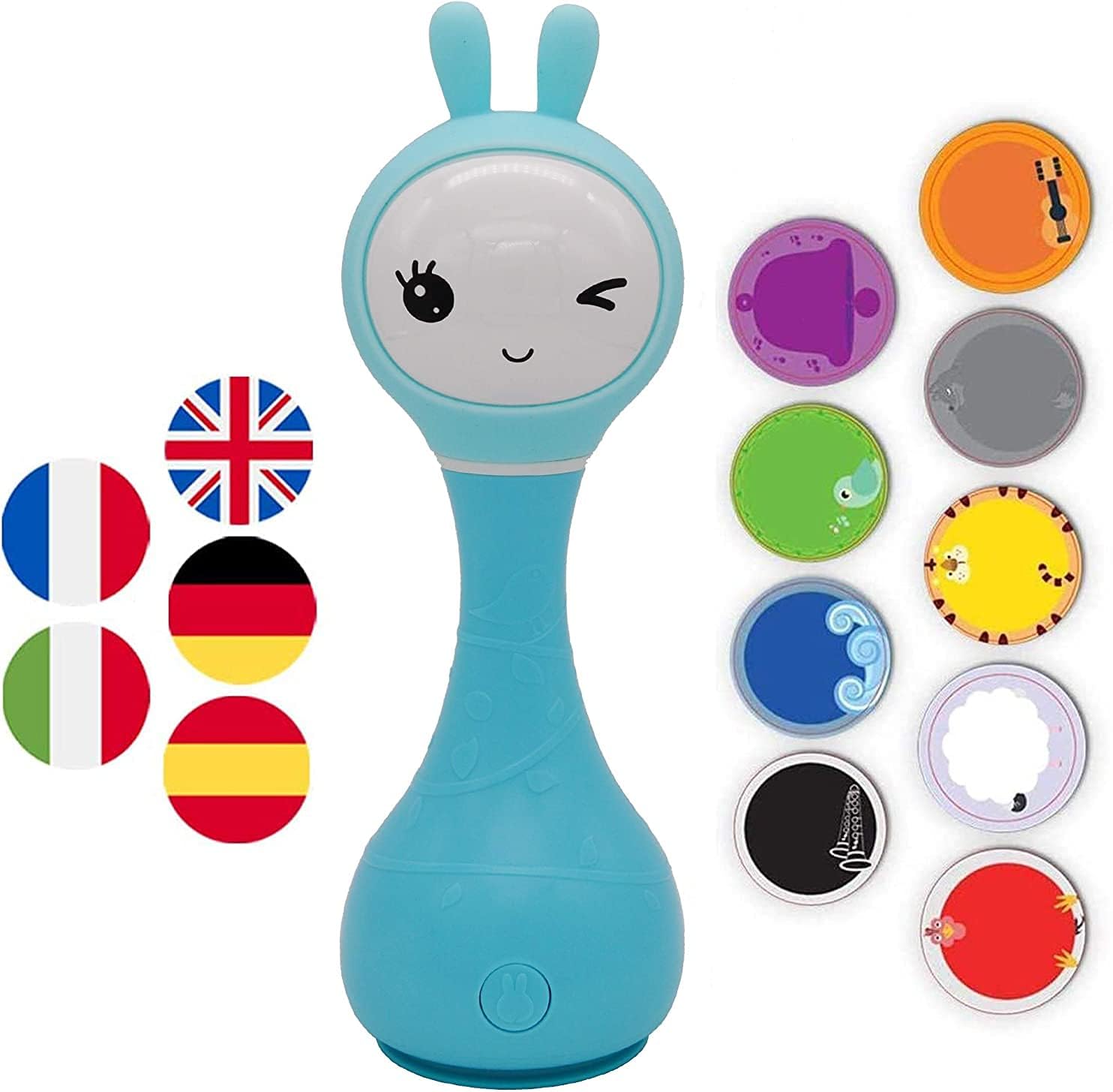 Alilo R1M-Bl Smart Bunny, Multilingual (Blue)
