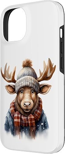 Miniatura 5 de Funda para iPhone 13 Pro con gorro de invierno y bufanda