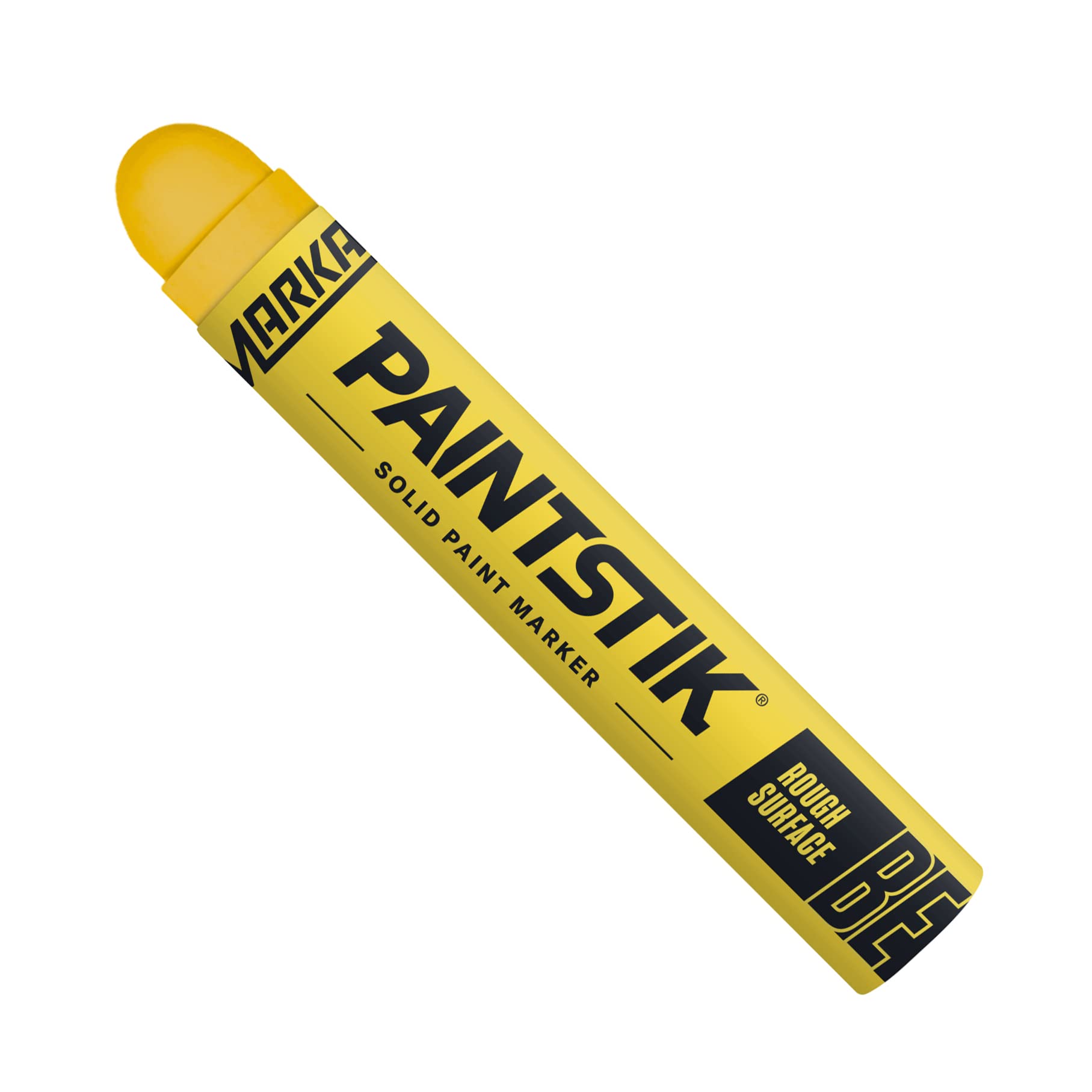 Markal 80621 B-E Paintstik Solid Paint Ambient Surface Marker, Yellow (Pack of 12)