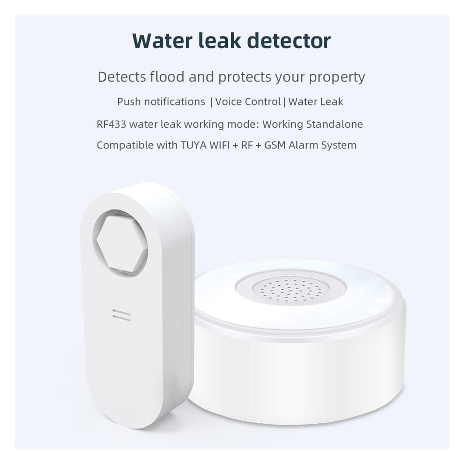 Temporizador de aspersor Alarma Pitido De Fuga De Agua Sirena Detector De Sensor De Fuga De Agua Escenario De Conjunto De Inundación Con Controlador De Válvula Inteligente Temporizador de riego para j