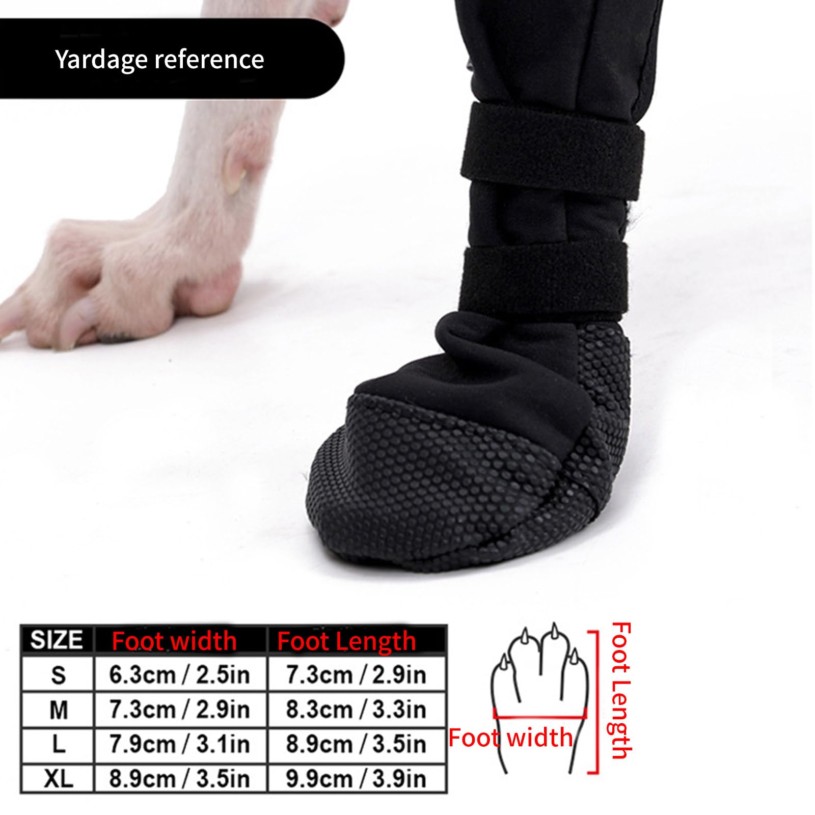 Zeizafa Dog Paws Protector Boot Large Size Water Resistant Soft Recovery Shoe for Dog Wound Care Breathable Pet Footwear - Image 3