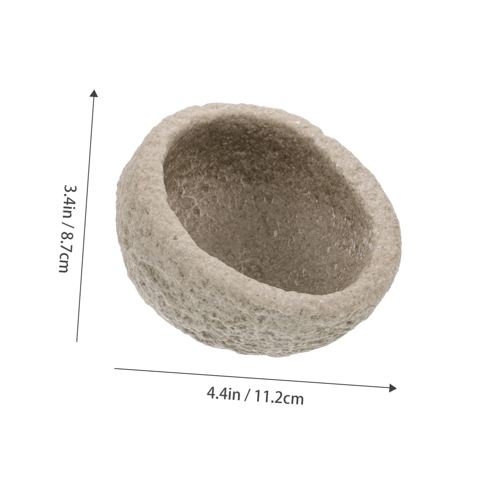 DOITOOL 2pezzi Ciotole per Rettili in Resina Solida Vaschette per Cibo e Acqua per Gechi e Lucertole Bacinelle Sicure e Resistenti per Alimentare Piccoli Animali Domestici