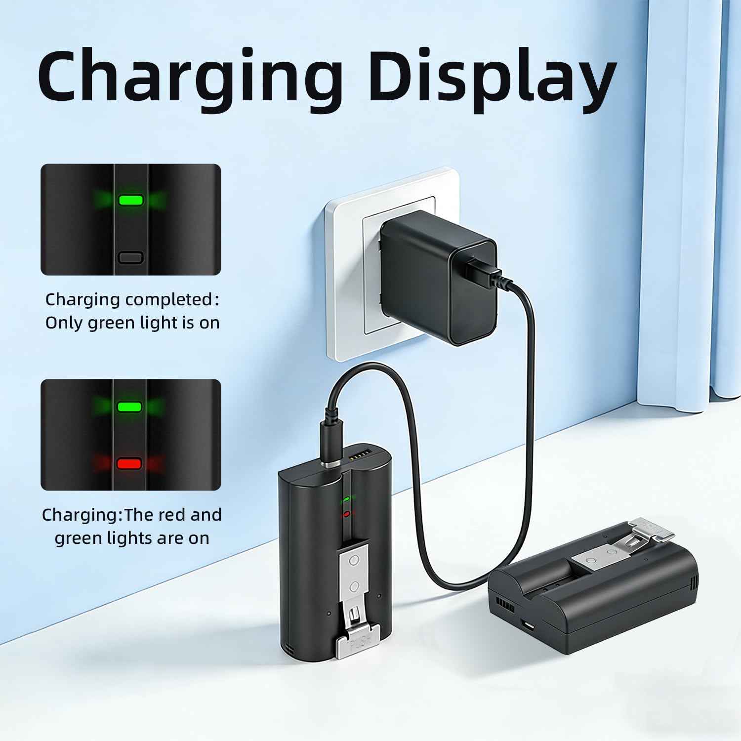Confezione da 2 batterie da 6040 mAh, 3,65 V, compatibile con Ring-Doorbell-Camera 2/3/4/3 Plus, Stick Up Camera (2a e 3a generazione), Spotlight Cam e Peephole Cam