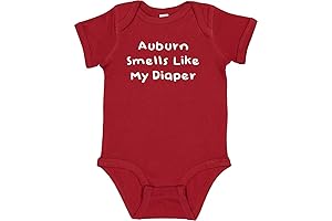 Auburn Smells Like My Diaper, Funny Alabama Fan Baby Bodysuit