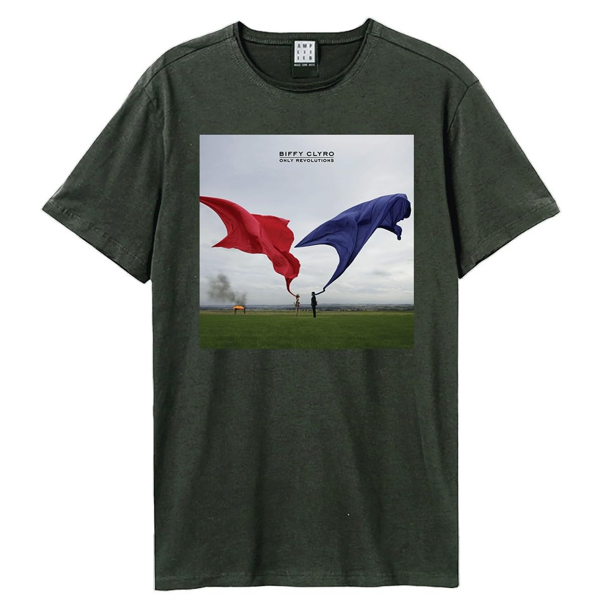 Amplified Unisex Adult Only Revolutions Biffy Clyro T-Shirt (XXL) (Charcoal)