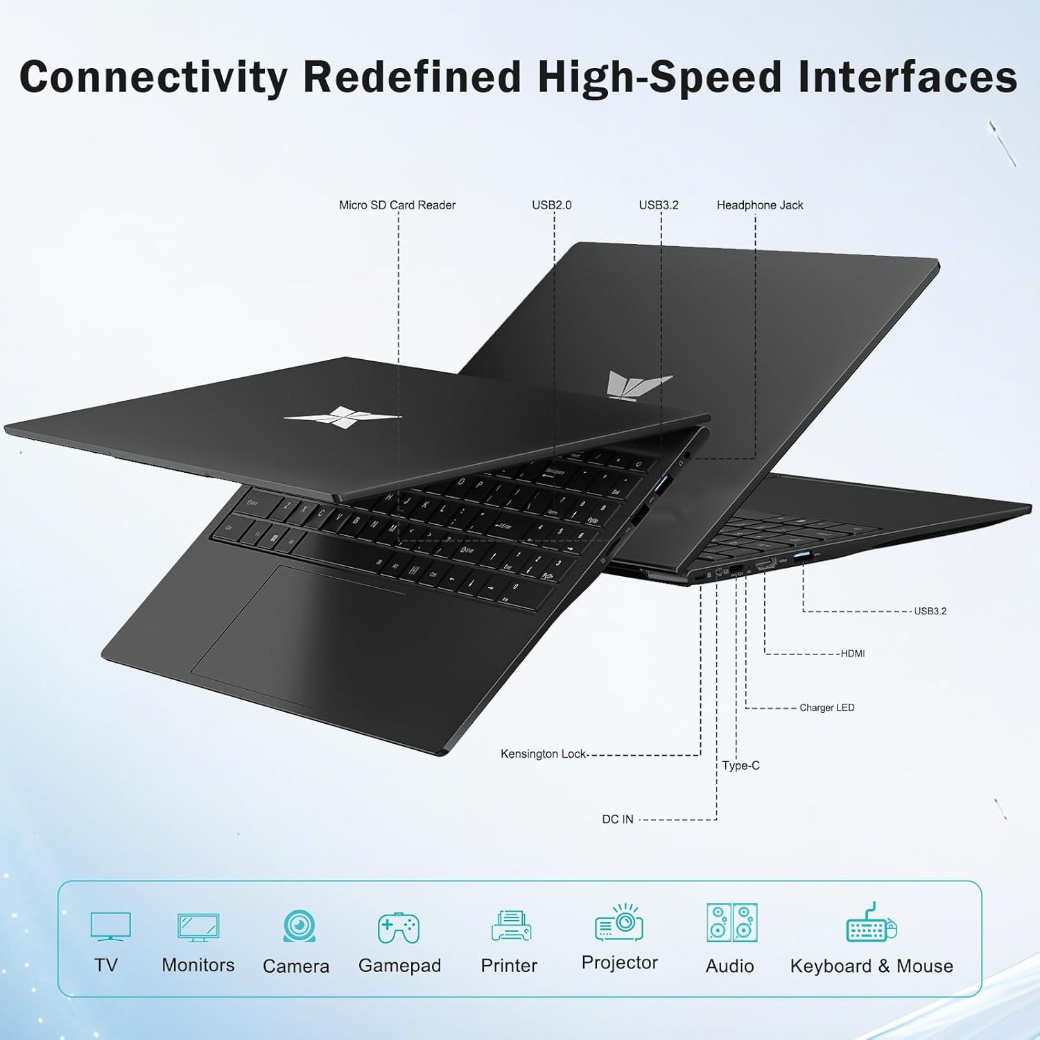 15.6" FHD Student-Laptop AMD Ryzen 5(Beat i5-1135G7, Up to 3.7GHz) 16GB RAM 512GB SSD, Radeon Vega 8 GPU Gaming-Laptop with 65W Fast Charging BT5.0 Webcam Privacy Shutter Numpad for Office Home Study
