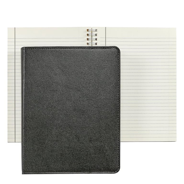 Graphic Image - Cuaderno recargable de 9 pulgadas (9 pulgadas), encuadernado en cuero, color negro, calidad premium, fabricado en Estados Unidos