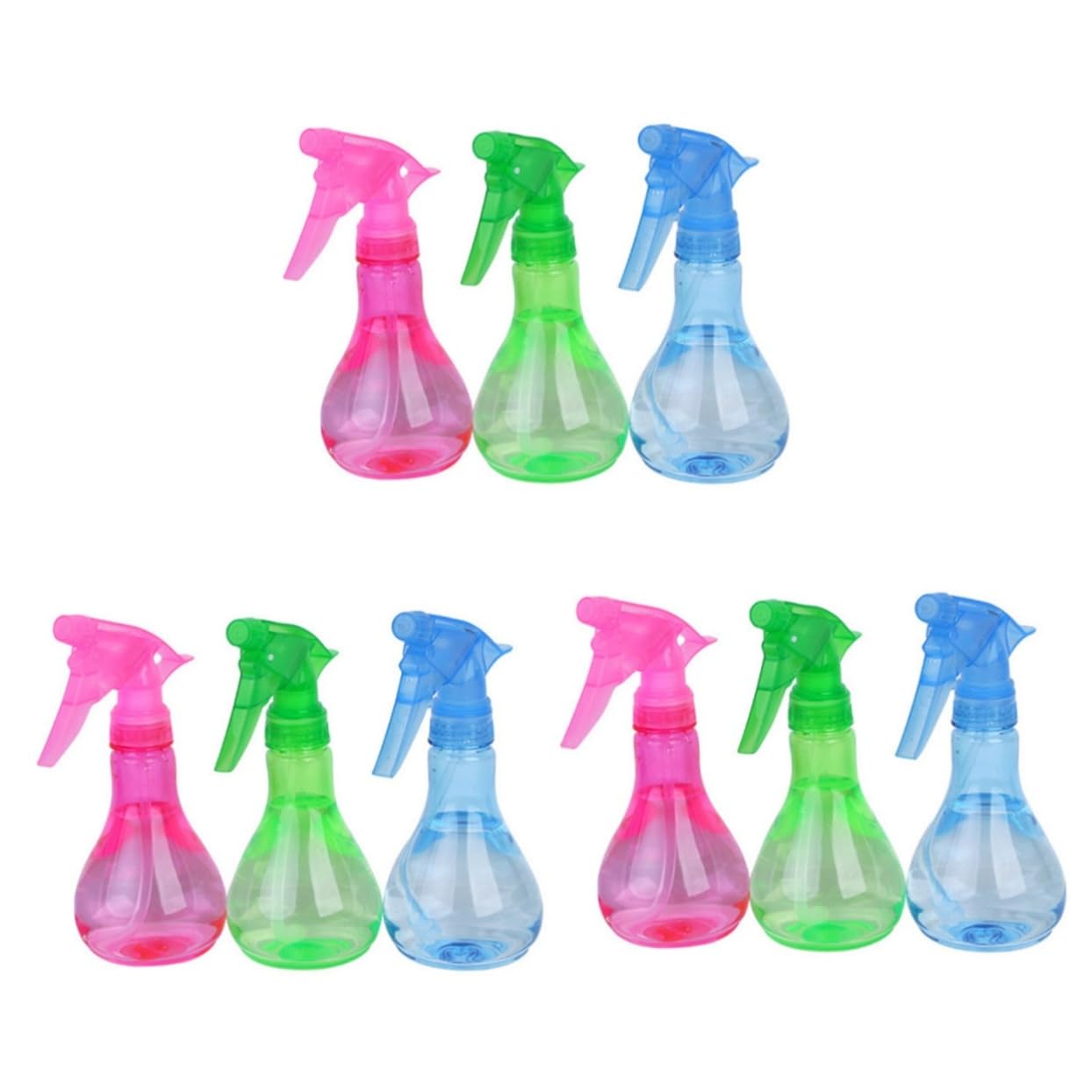 ABOOFAN 9 STK sprühflasche spritzflaschen Spray Flasche blumensprüher handdrucksprüher Gartenwasser Sprühgerät für Haarnebel Zerstäuberflasche Mehrfarbig Spritzgerät Gießkanne Reisen