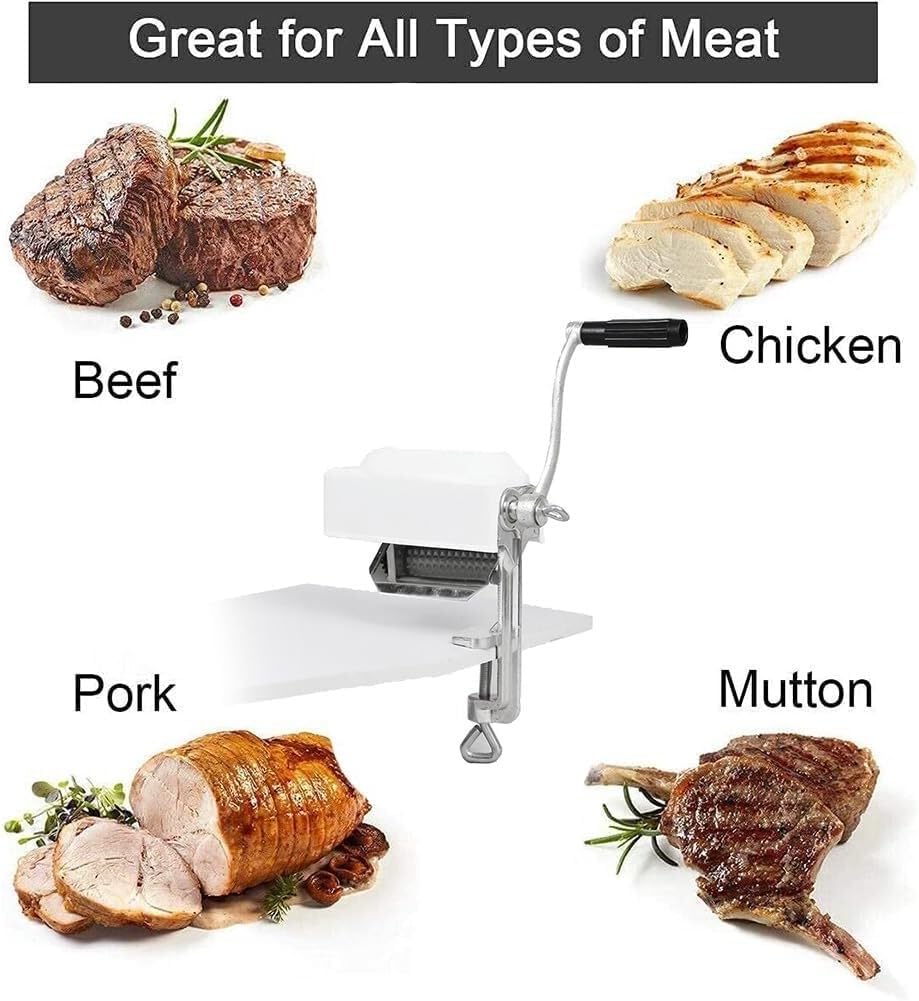 Manual Meat Tenderizer,Jerky Slicer, Home Steak Beater, Kitchen Aid Tool,for Loosening Steak Meat