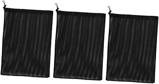 Happyyami 3 Pçs Sacos De Barreira De Bomba Filtro De Malha Lagoa Filtros Biológicos Saco De Filtro De Bomba De Malha Saco De Filtro Preto Removedor De Maquiagem De Poliéster