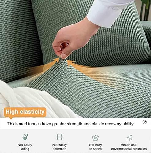 Miniatura 4 de Stretch Sofa Slipcover 1-Piece Sofa Cover Furniture Protector Couch Soft with Elastic Bottom for Kids, Polyester Spandex Jacquard Fabric Small Checks