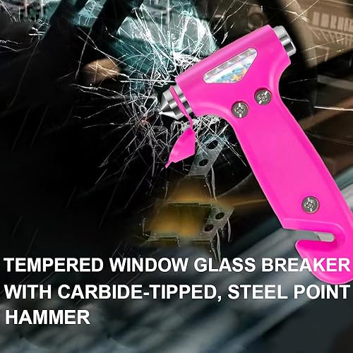 Miniatura 3 de Martillo de seguridad de 2 unidades, herramienta de martillo de escape automotriz de emergencia, herramienta de escape multifuncional para automóvil
