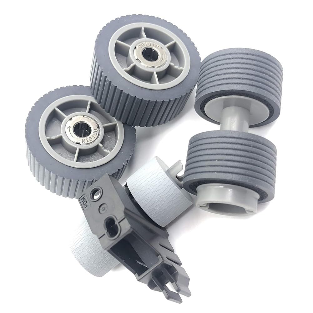 Pick Brake Roller Set PA03740-K010 K011 per Fujitsu fi-7600 fi-7700 fi-7700S Scanner, materiale ABS, compatibile con fi-760LA fi-760JY