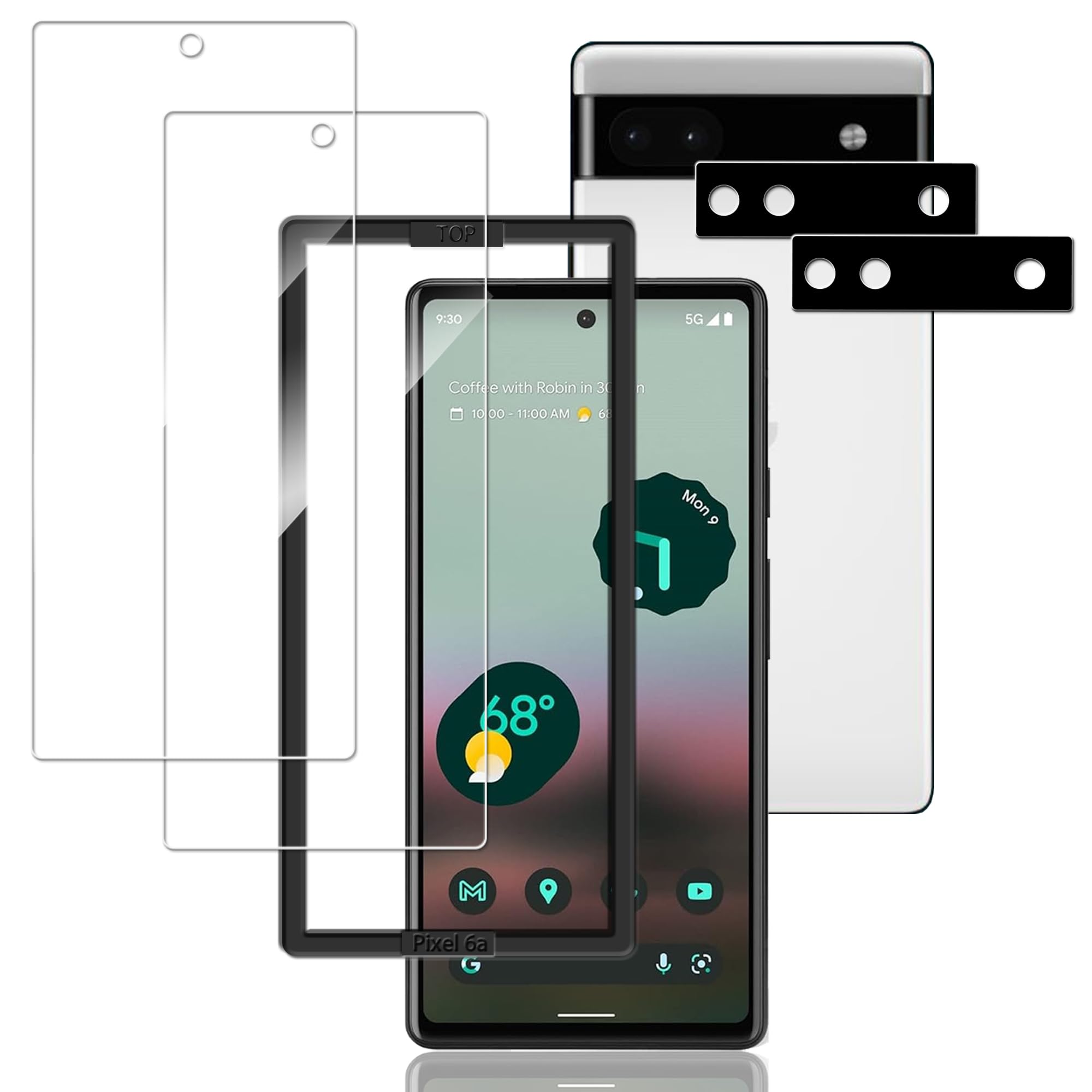 Amazon | KPNS ガラスフィルム google pixel 6a 用 (2枚)ガラス 
