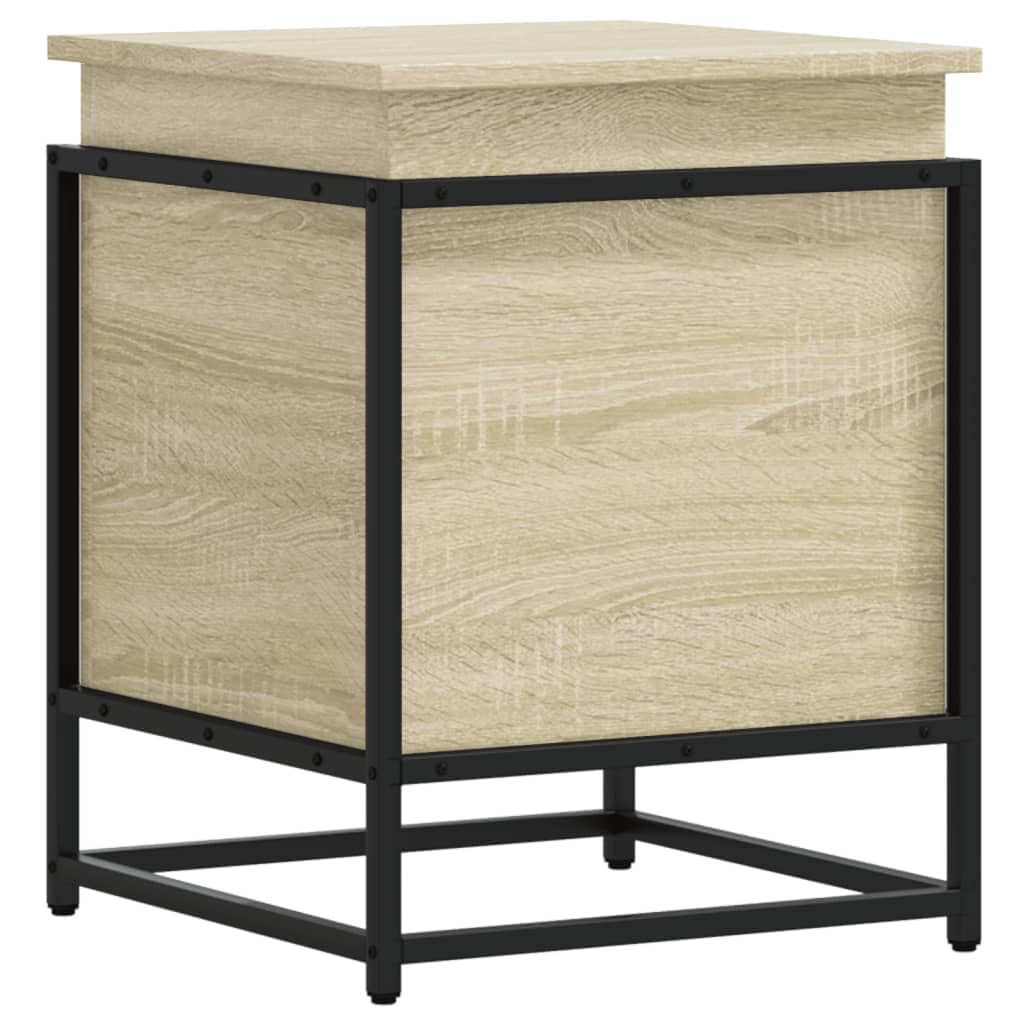 ShGaxin Aufbewahrungsbox mit Deckel, Holz, Sonoma-Eiche, 40 x 40 x 51,5 cm, Spielzeugtruhe, Aufbewahrungsbox, Schlafzimmer, Möbel, Bauchtruhe mit Sitz, Aufbewahrungsmöbel - 848790