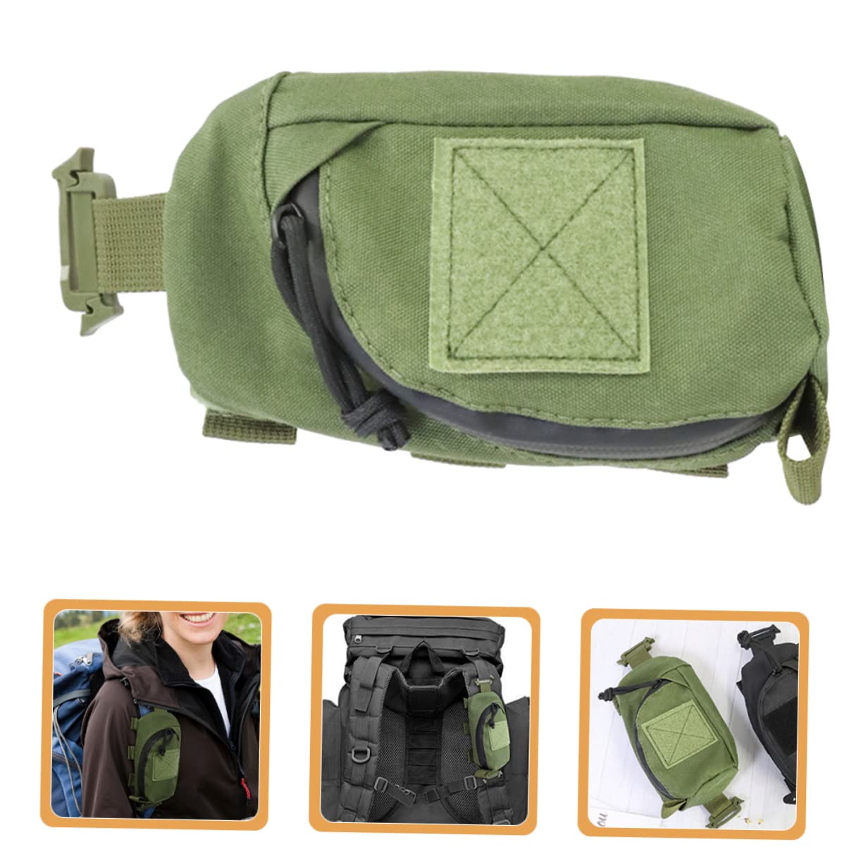 SUPVOX 3 Pz Borsa a Tracolla a Tracolla Zaino Kit Medico Pacchetti Di Medicinali Da Viaggio Custodia Borsa Per Allattamento Da Viaggio Borsa Green Panno Oxford