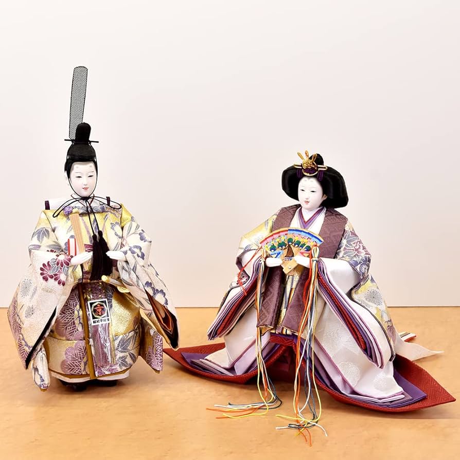 【即納】雛人形　親王飾り 雛人形 親王飾り【おぼろ月】立雛｜おしゃれ｜モダン｜かわいい