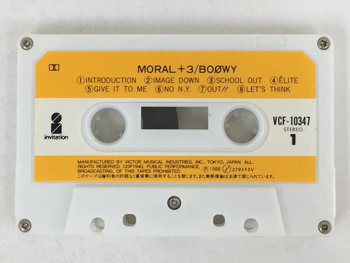 Amazon.co.jp: BOOWY ボウイ MORAL＋3 モラル カセットテープ バンド