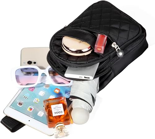 Miniatura 75 de EVANCARY Bolso bandolera pequeño para mujeres y hombres, mochila bandolera para viajes, al aire libre, senderismo Gris profundo