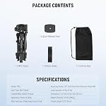 NEEWER ENTRY LEVEL VERSION Mini Desk Tripod for Camera, Small Compact Portable DSLR Camcorder Webcam Stand, 3 Way Pan Tilt Head Cell Phone Holder Mount Compatible with iPhone for Video Recording, TP52