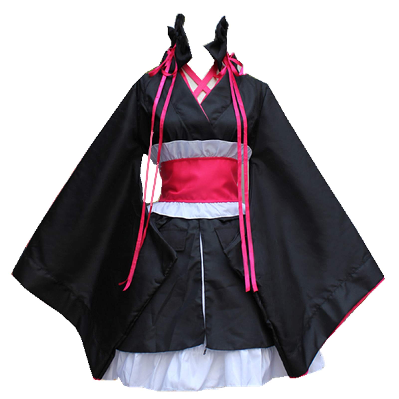 Charous Women's Black Anime Unbreakable Machine Doll Cosplay Costume,Kimono Used For Halloween Christmas Carnival Theme Party Cosplay