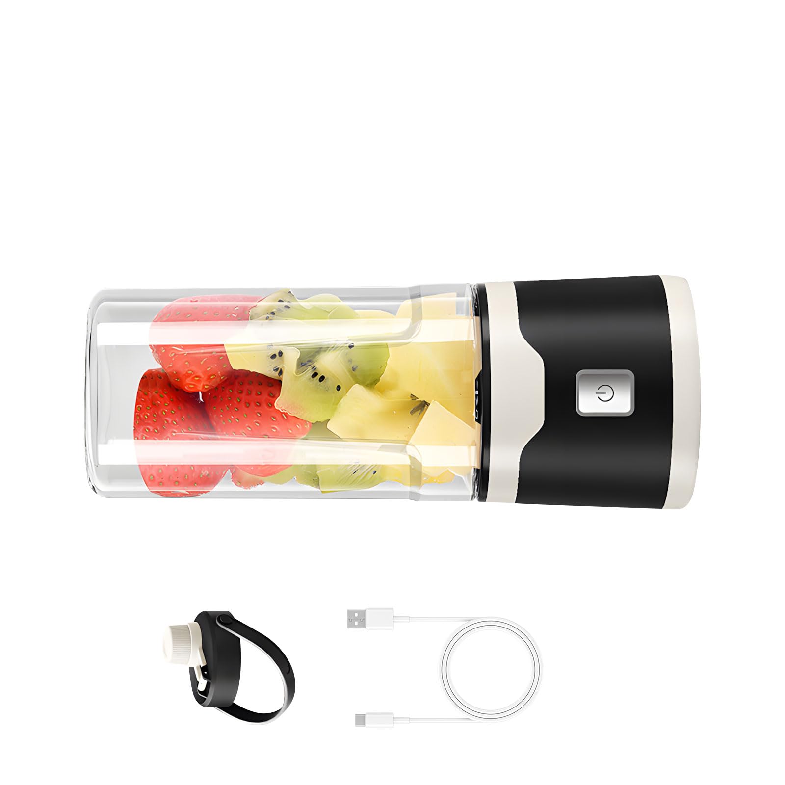 Elnwnnkc 18 Rechargeable Single Mixer 500ml Secure Cup Ideal for Beverage Blends While Traveling Handheld Combiner Cup