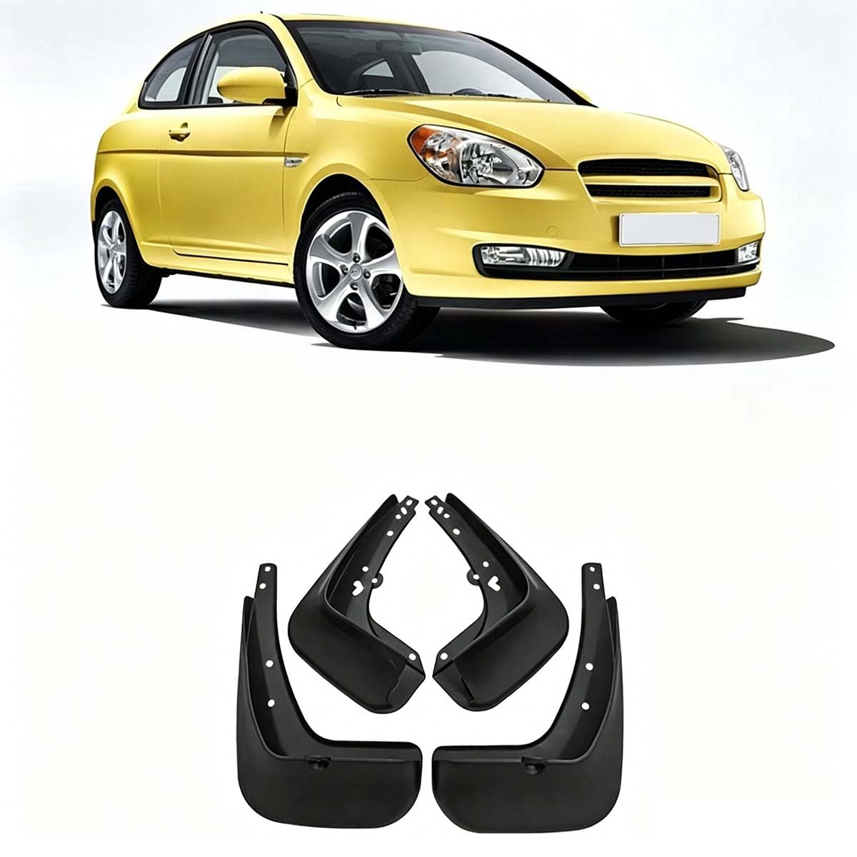 Garde-Boue pour Voiture Idéal pour Routes de Campagne sur Hyundai Accent