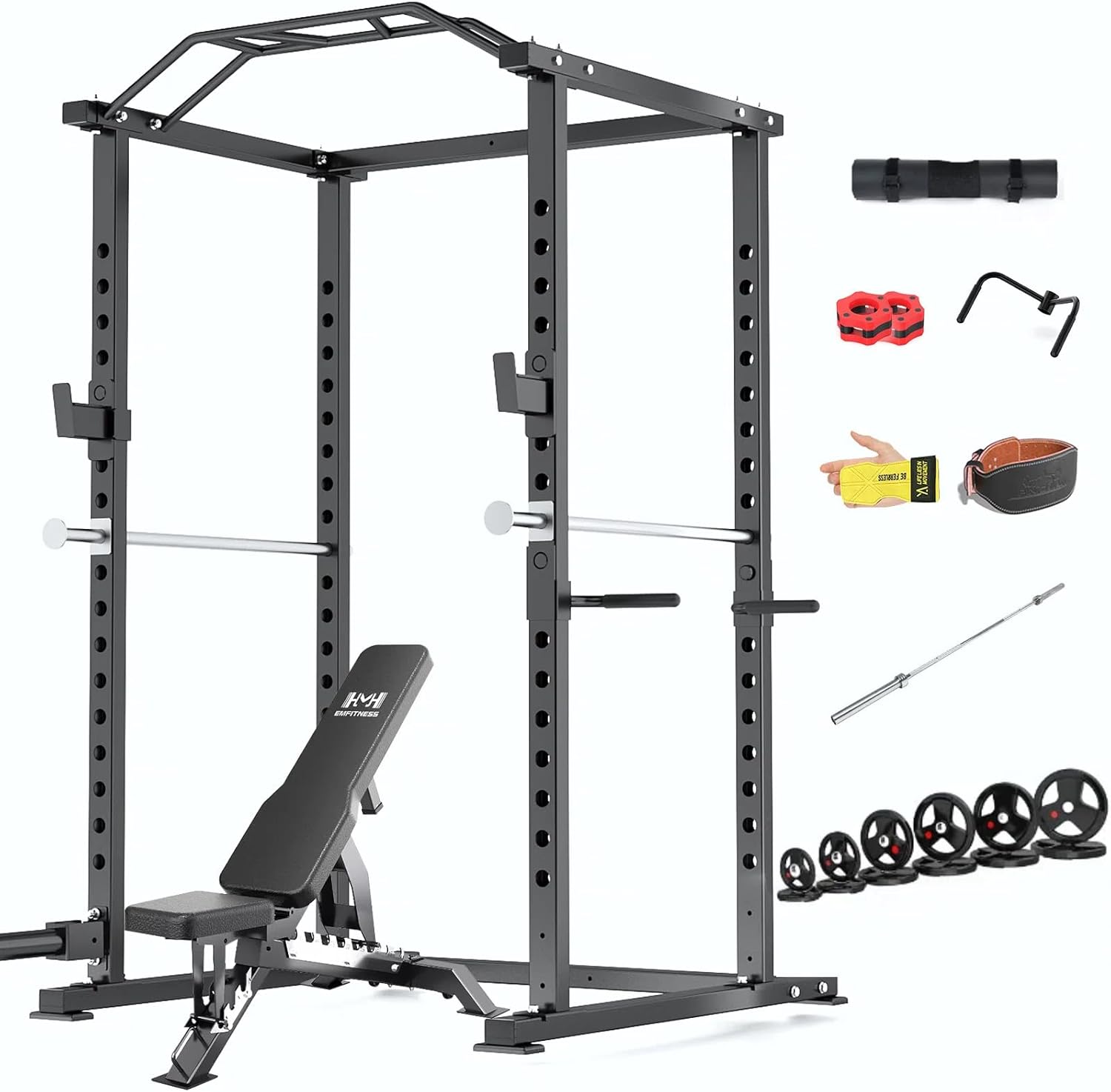 JZOPIDL JZOPIDL Power Cage JZ-1093 – Multi-Function Home Gym System with Adjustable Safety