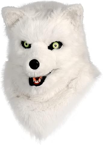 HAOAN Furry Dog Mask Animal Wolf Full Head for Halloween Party Costume Women Men