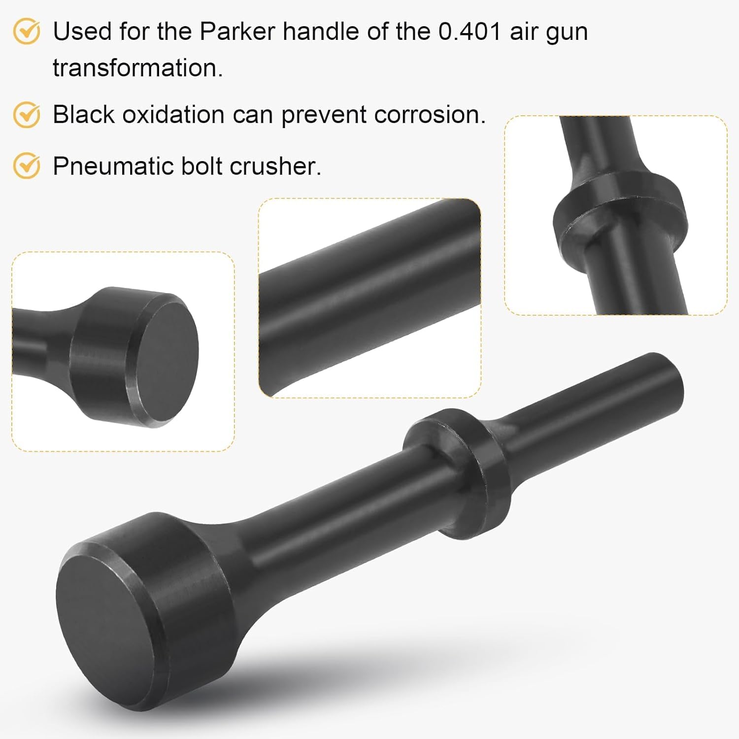 31982 Pneumatic Hammer 4" Smoothing Air Hammer Bits, Impact Tool Air Hammer Attachments Bits fit for Ingersoll Rand Series Air Hammer （2pack）
