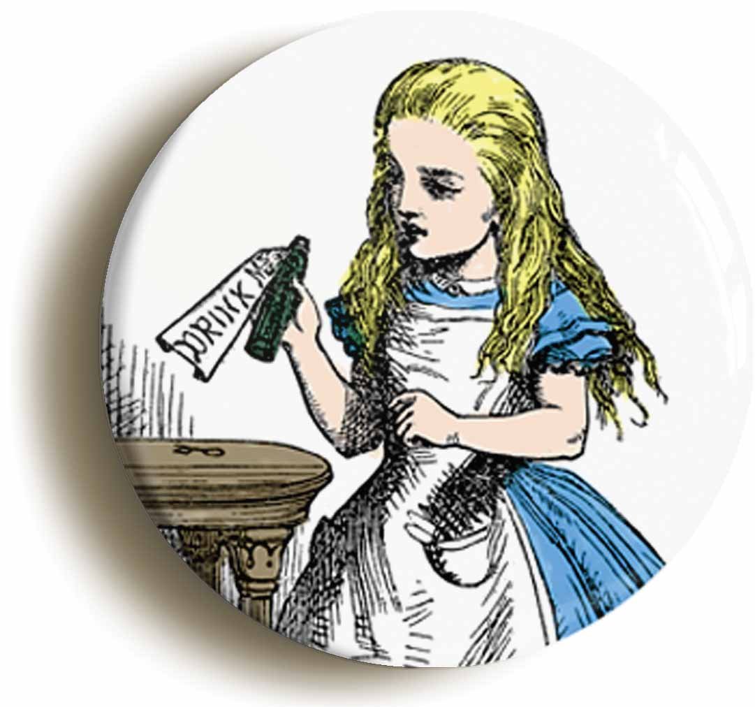 Ozorath Drink Me Alice In Wonderland Fridge Magnet (Circular 2Inch / 50Mm Diameter)