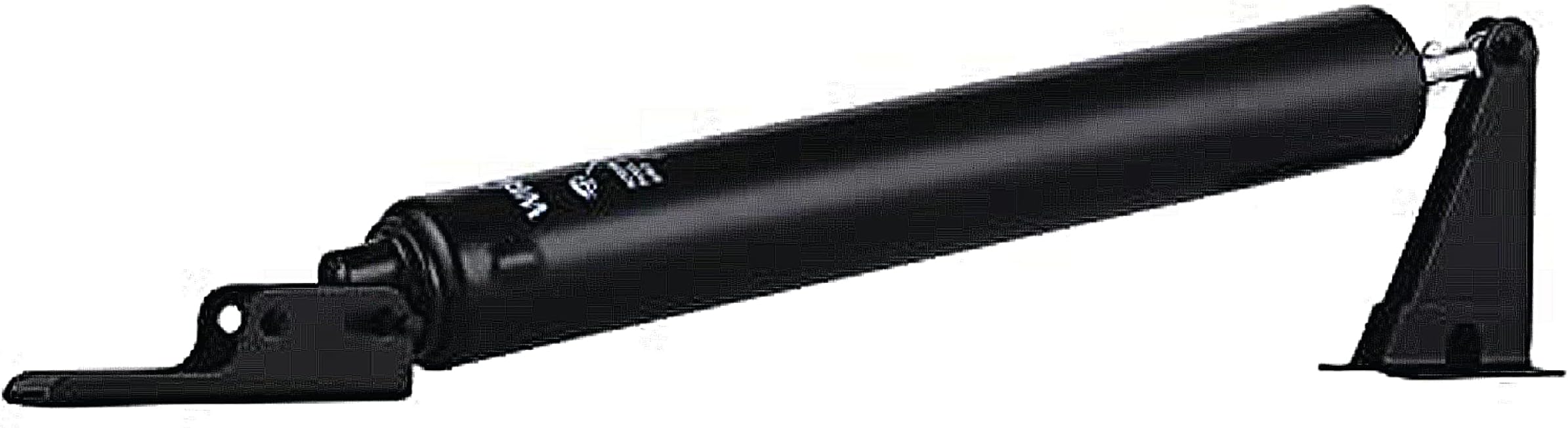 Pneumatic Storm Door Closer – Adjustable, Smooth-Closing with Hold-Open Washer (Transitional, Black)