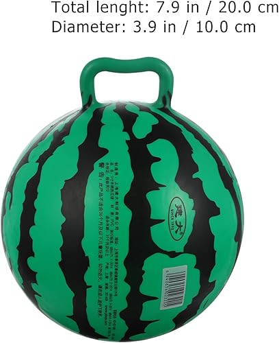 Miniatura 2 de jojofuny - Bola inflable de sandía 3 piezas de bola de PVC de sandía para niños bola de salto animosa con mango para decoración de piscina de fiesta
