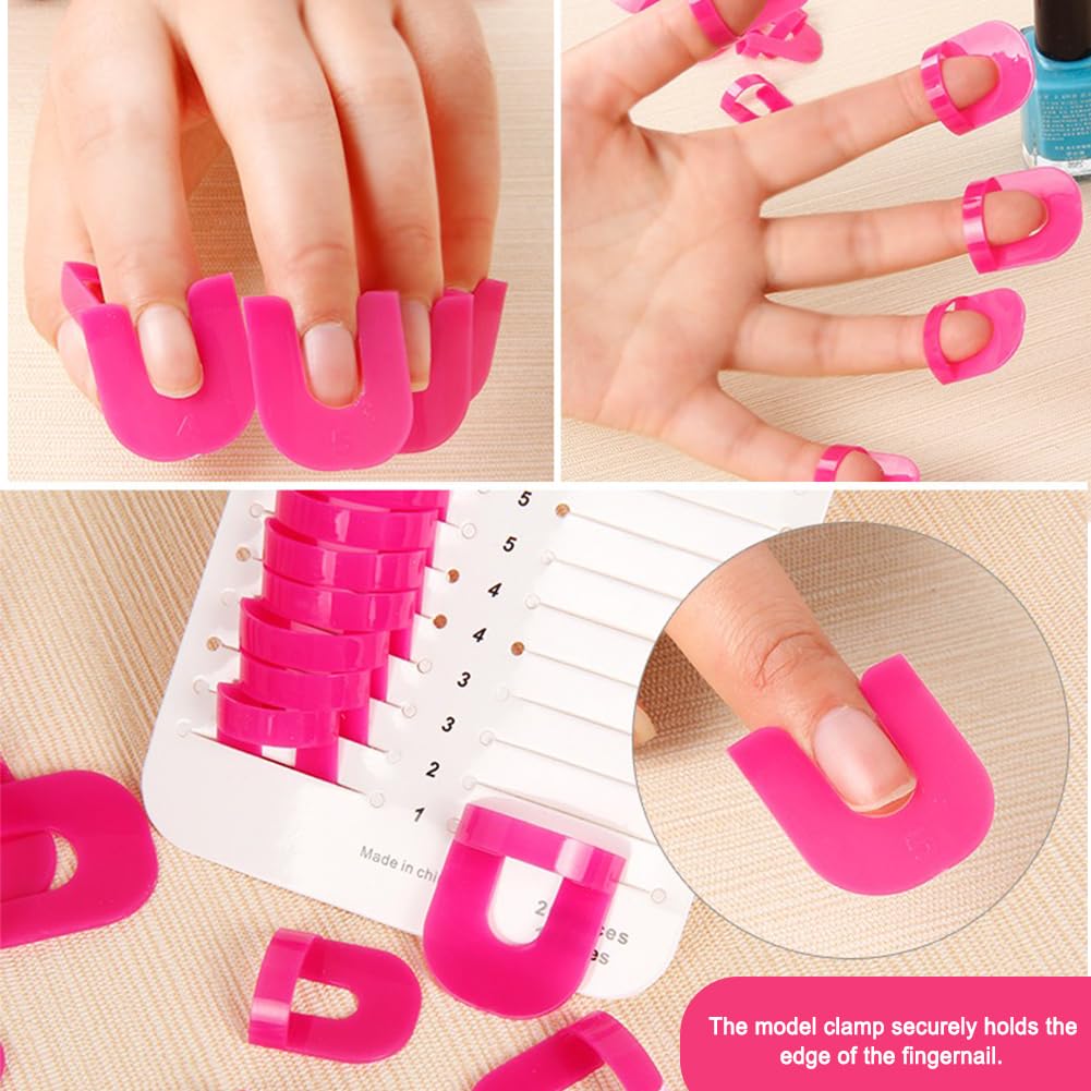 26 Piece U - Curve Nail Polish Protectors for Fingers Cuticle Protectors Spill Proof Tools for Finger Nail — view 4