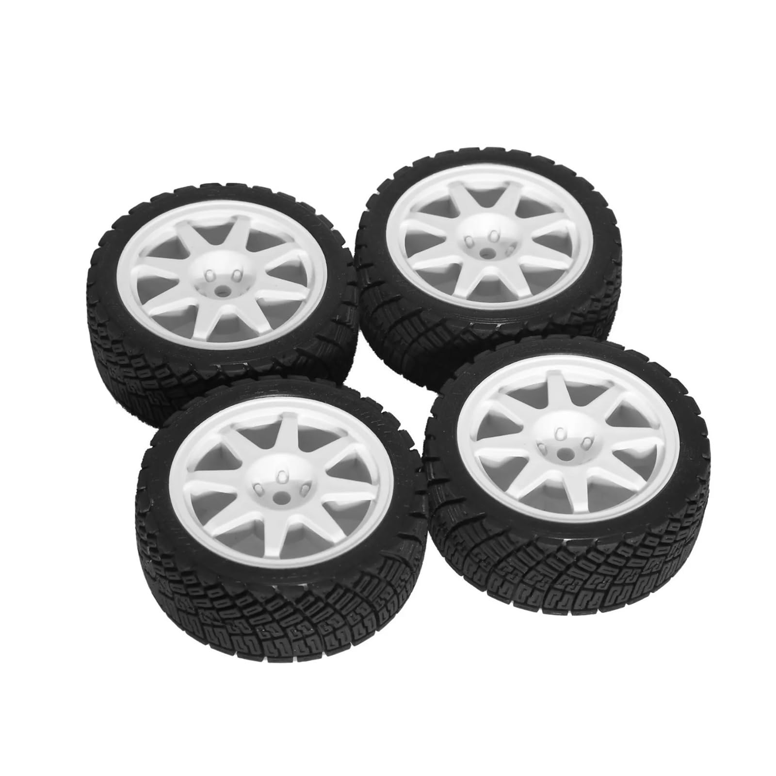 RC Coche NeumáTico Piezas para HPI para Tamiya para TT02 XV01 WRC C3 1/10 Juego Llantas Y Neumáticos para Coche RC Carretera para Rally Carreras Accesorios Mejoras Repuesto