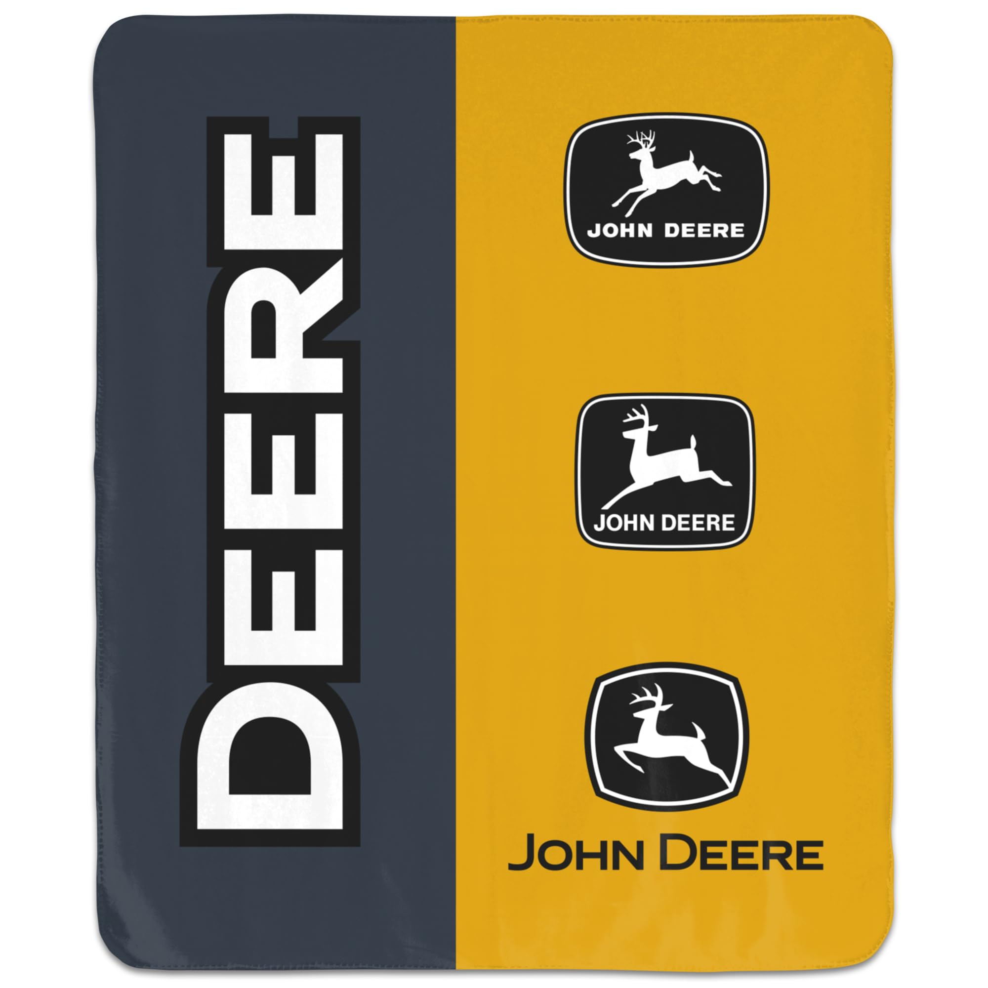 Couverture John Deere Wincraft plaid de construction 127 x 152 cm pour lit et canapé