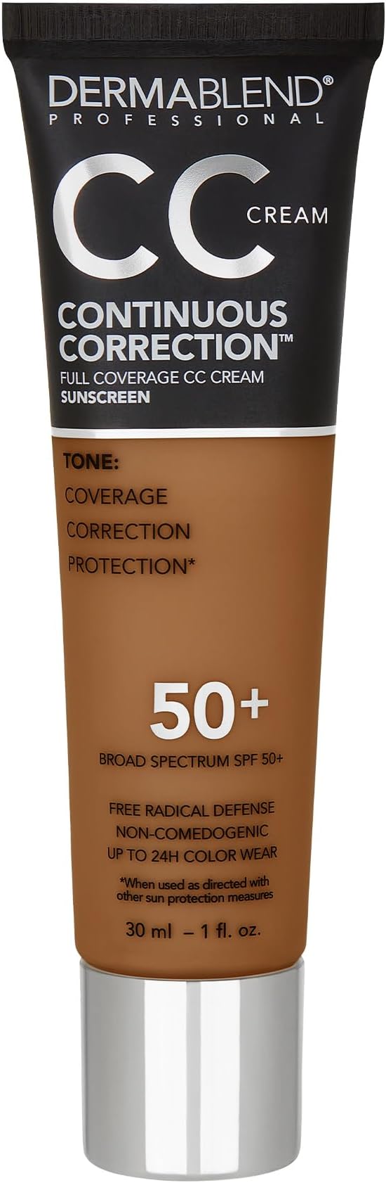 Dermablend Continuous Correction CC Cream SPF 50, 75N Tan to Deep