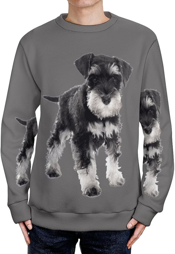 Amazon | [SHELIN] メンズ セーター ミニチュアシュナウザー ニット