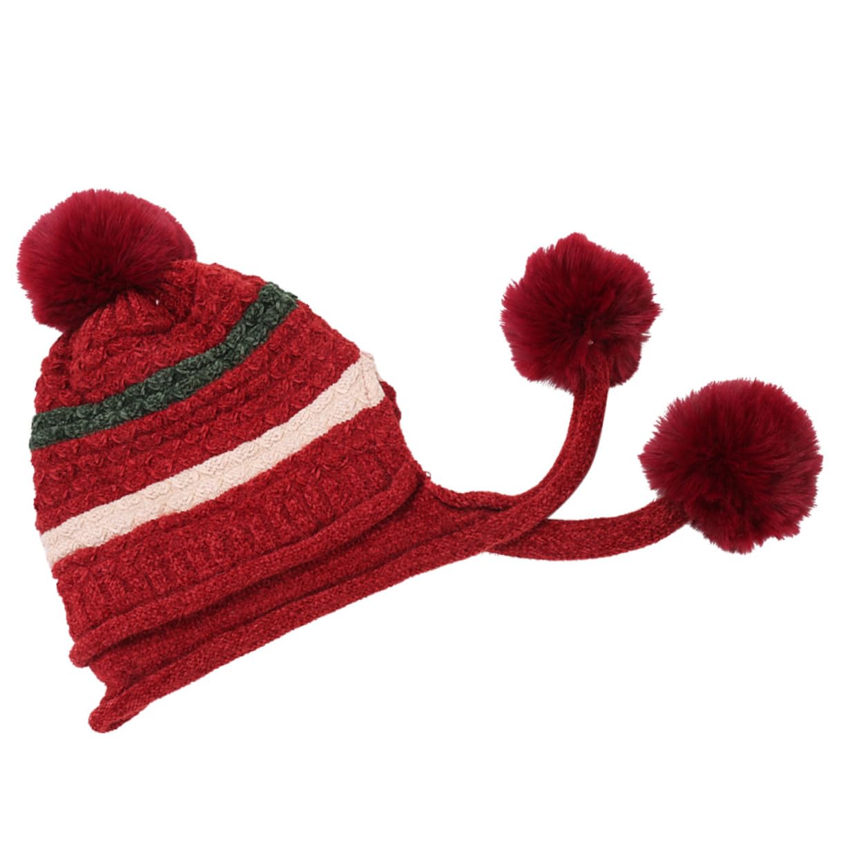 SHERCHPRY 3 szt. ciepła czapka dla kobiet akcesoria para Mujer damskie czapki z pomponem czapka para Hombres czerwona czapka tuque femme dzianinowa czapka dla mężczyzn dzianinowa czapka czapka jesień