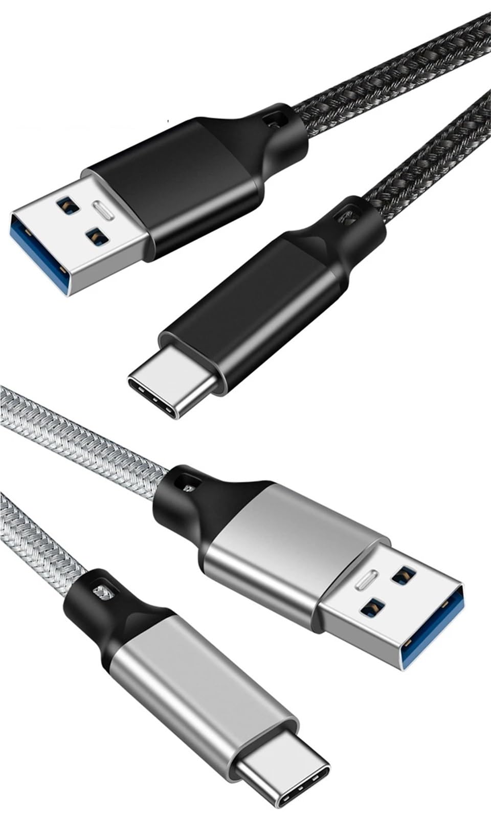 5M 3M 0,2 m USB Typ C Kabel 60W PD Szybka ładowarka Kabel do transmisji danych USB-C Krótki kabel (2 m, UC-314 czarny)