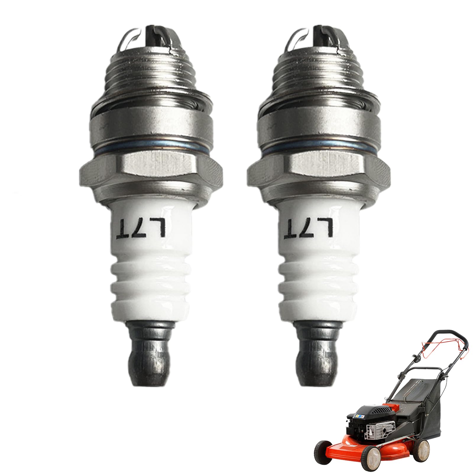2Pack Lawnmowers Spark for Champion RJ19LM, BR2LM GL2RC, Spark Plug Replacement for NGK BPMR7A Stihl & Husqvarna Chainsaw Lawnmower Engines Commercial/Industrial Gardening Marine Motorcycle