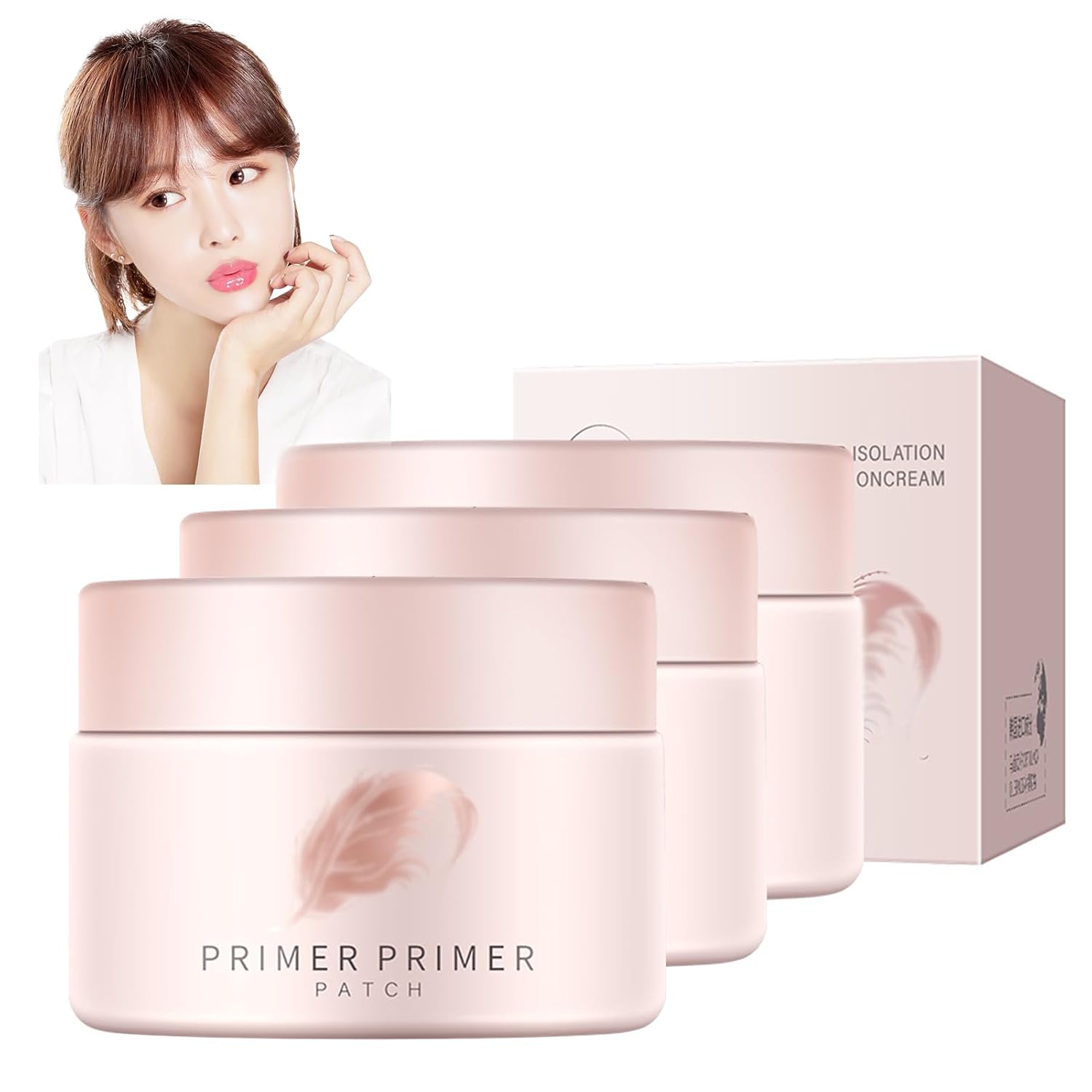 Invisible Pore Concealer Long-Lasting Primer, Primer for Face Before Makeup, Face Primer Pore Base Gel Cream, Korea Pore Repair Cream, Invisible Wet Waterproof Conceal Primer (3 Pcs)