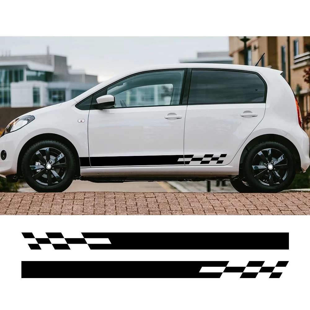 Car Stickers Vinyl Decals Car Racing Style Stickers, for Skoda Octavia 2 A7 A5 Fabia 3 Rapid Superb 3 Kodiaq Scala Karoq Kamiq Vinyl Decal Auto Accessories