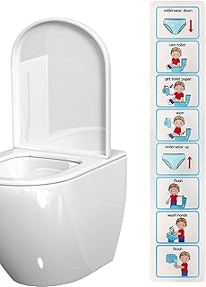 Ayuda visual de entrenamiento para ir al baño para niños, enseña a los niños a usar el inodoro, recursos de aprendizaje...